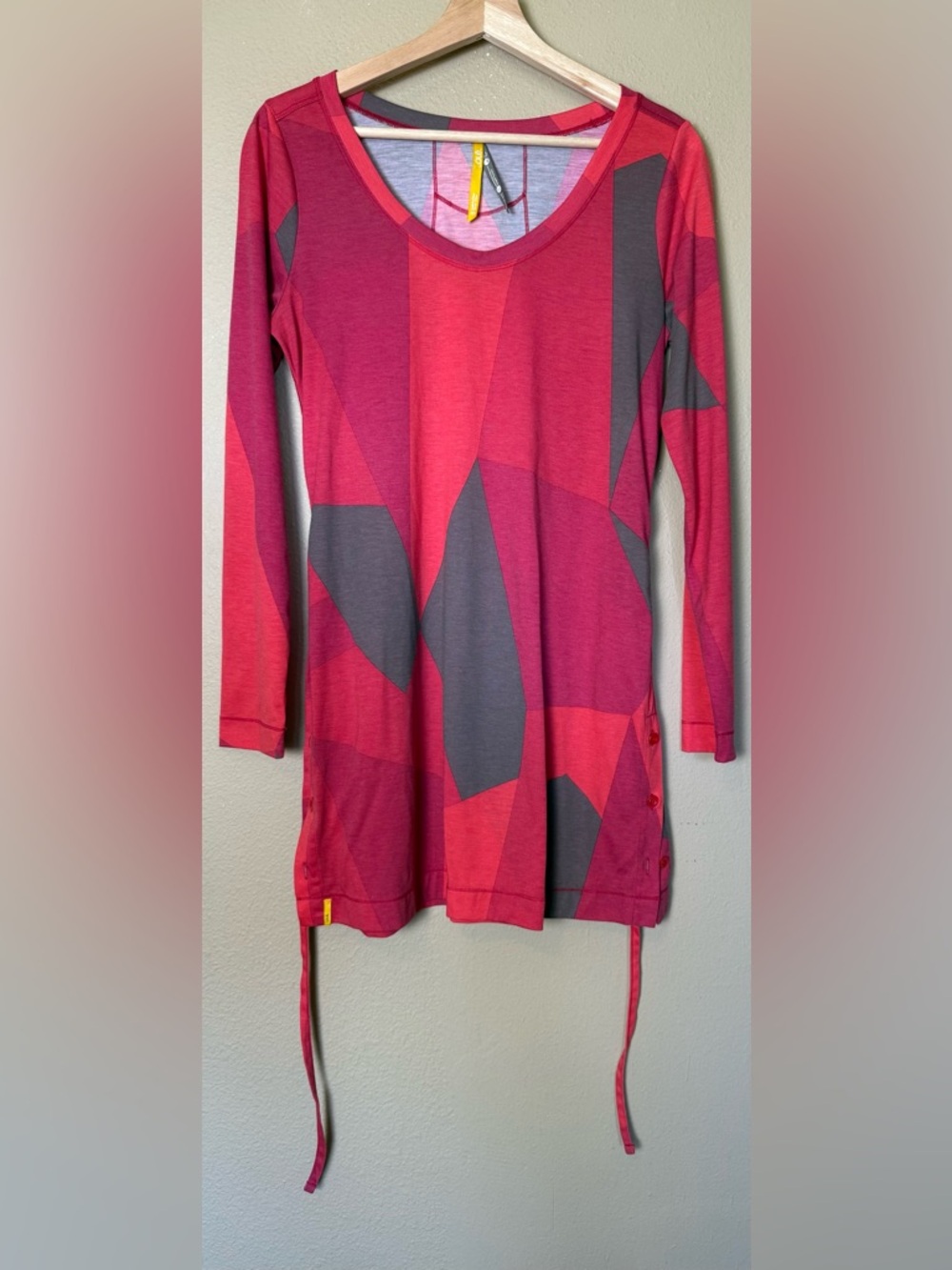 Lole Equator Dress Long Sleeve Scoop Neck Belted Size Medium - Picture 2 of 5